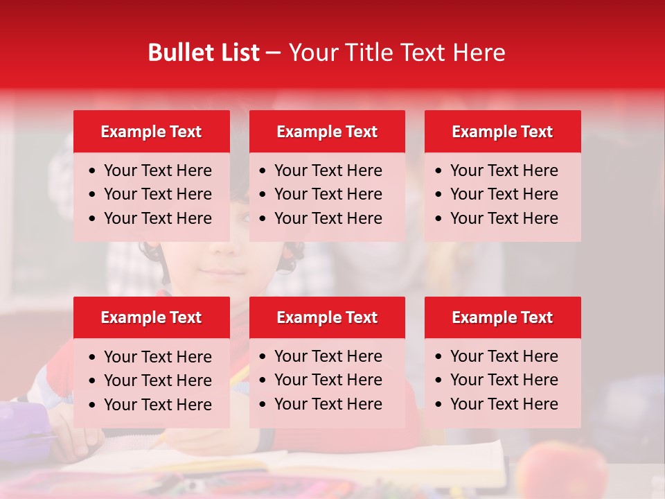 Boy Write Homework PowerPoint Template