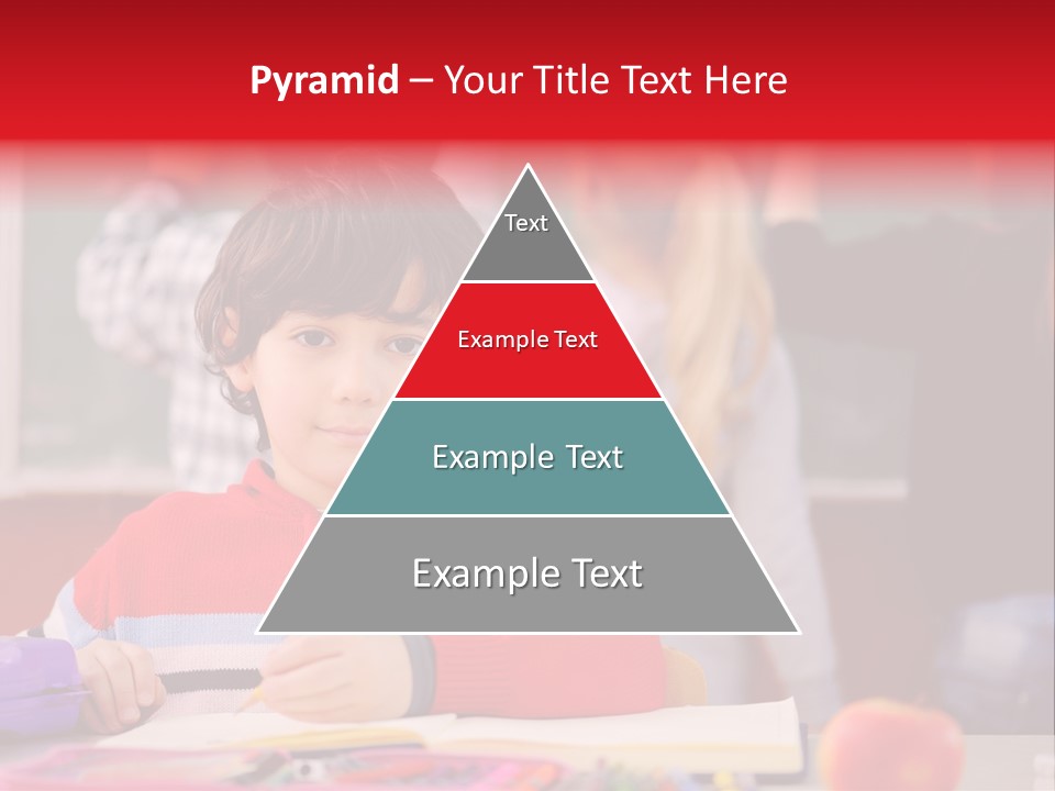 Boy Write Homework PowerPoint Template