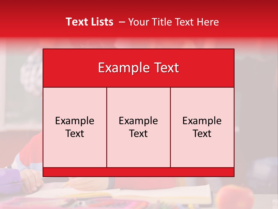 Boy Write Homework PowerPoint Template