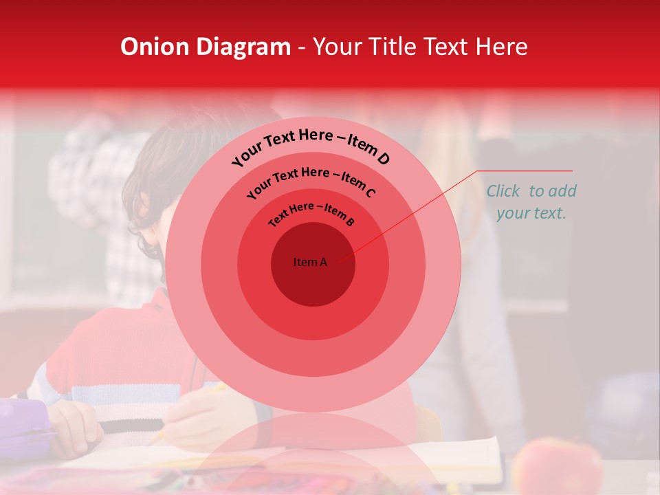 Boy Write Homework PowerPoint Template