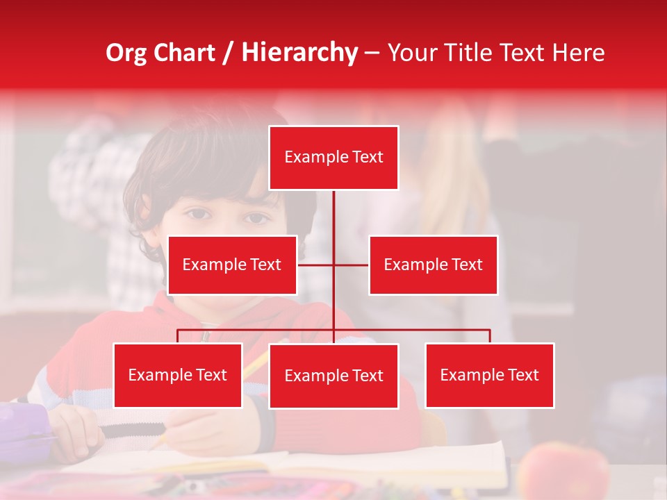 Boy Write Homework PowerPoint Template
