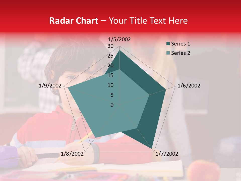 Boy Write Homework PowerPoint Template