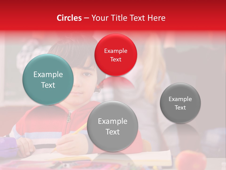 Boy Write Homework PowerPoint Template