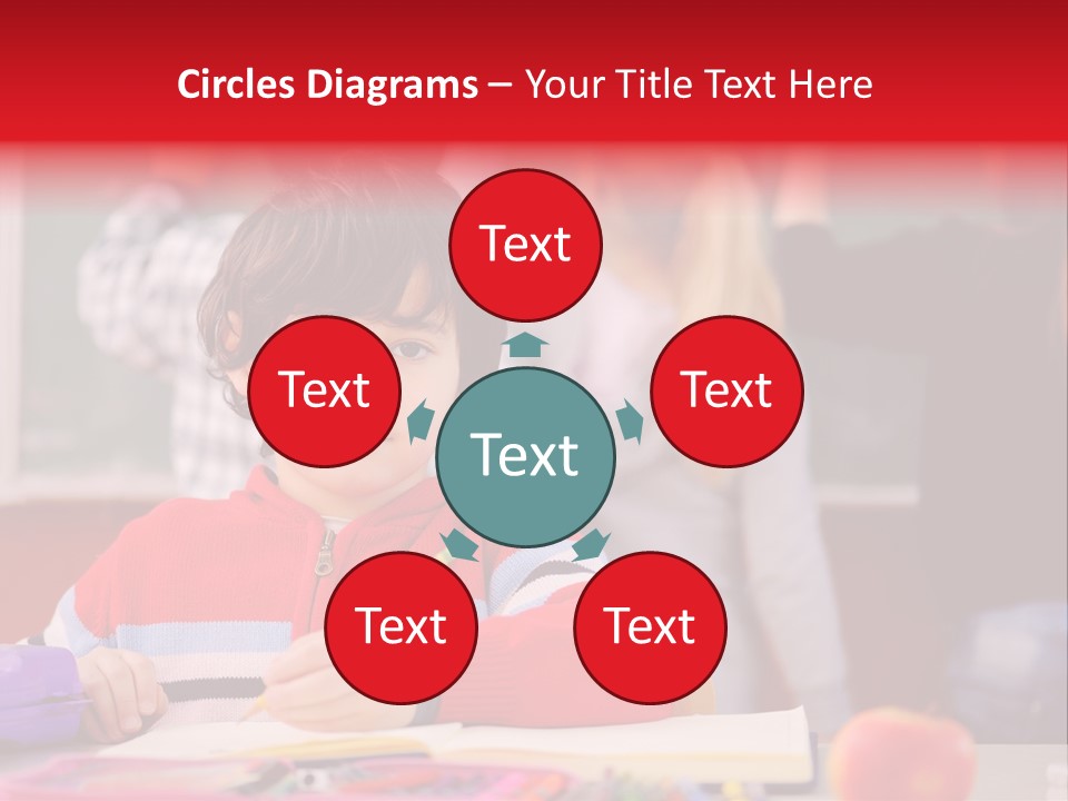 Boy Write Homework PowerPoint Template