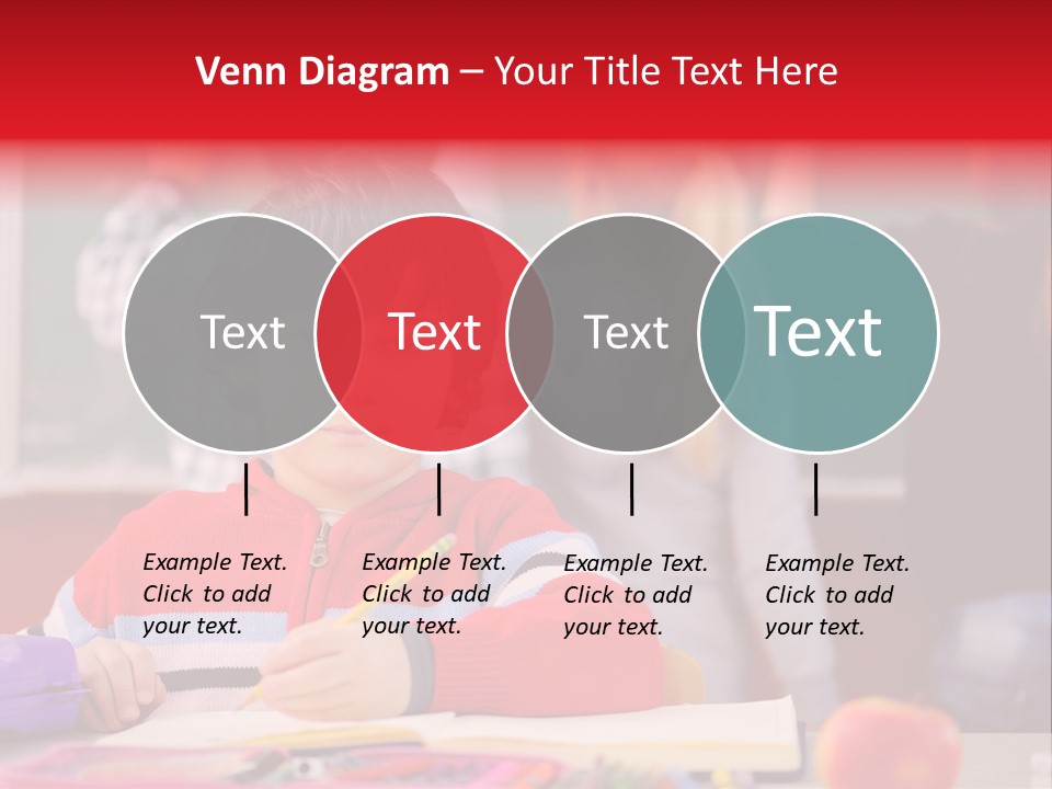 Boy Write Homework PowerPoint Template