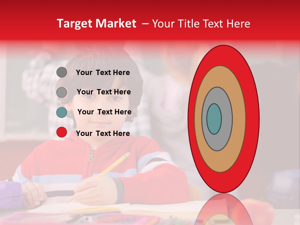 Boy Write Homework PowerPoint Template