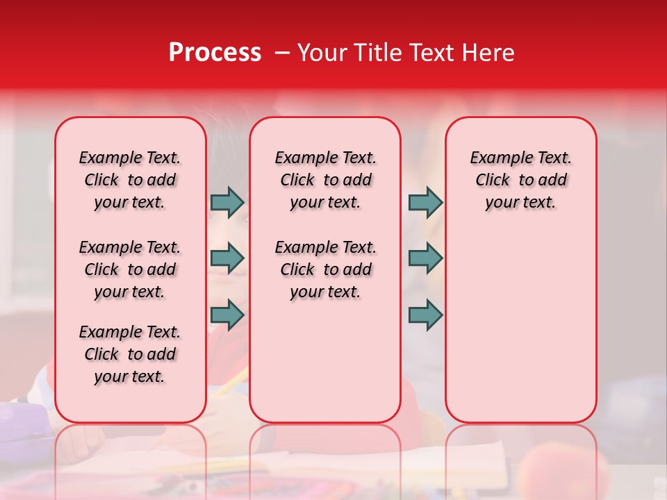 Boy Write Homework PowerPoint Template