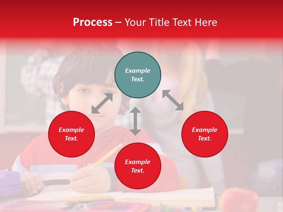 Boy Write Homework PowerPoint Template