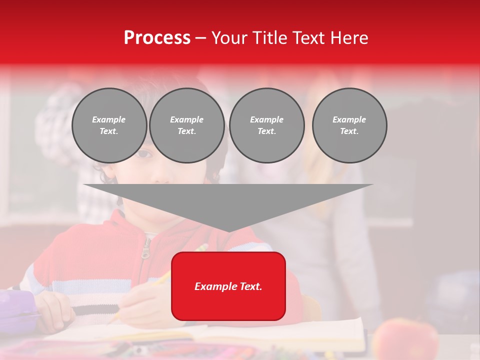 Boy Write Homework PowerPoint Template