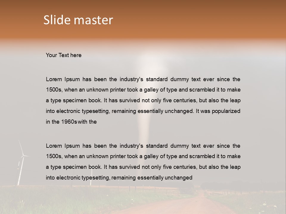 Weather Damage Stormy PowerPoint Template