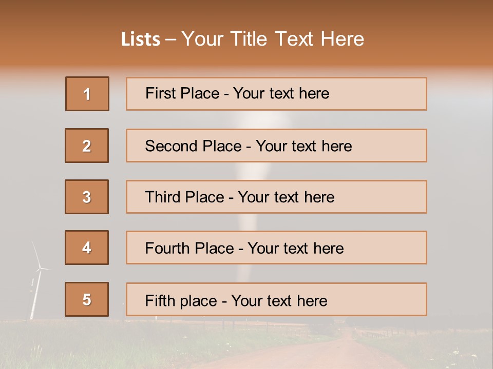 Weather Damage Stormy PowerPoint Template