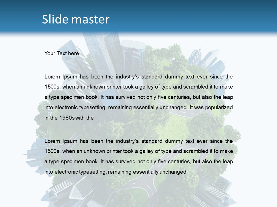 Architecture Metropolis Office PowerPoint Template