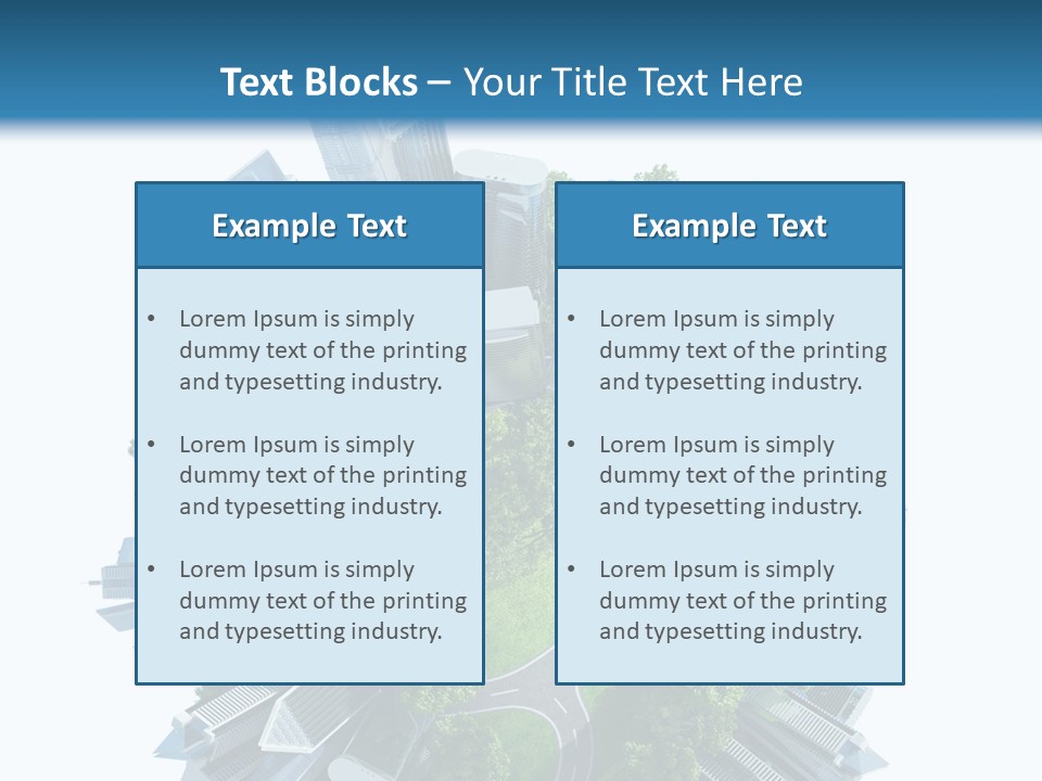 Architecture Metropolis Office PowerPoint Template
