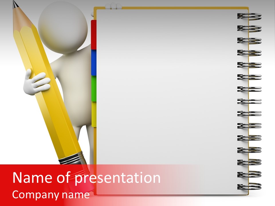 Diary Book Memo PowerPoint Template