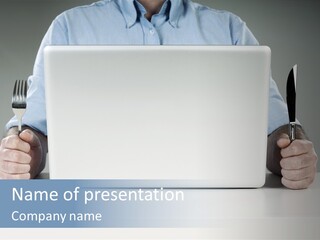 Technology Lunch Interaction PowerPoint Template