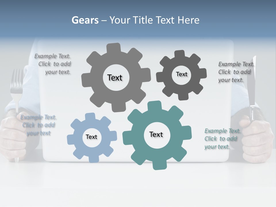 Technology Lunch Interaction PowerPoint Template