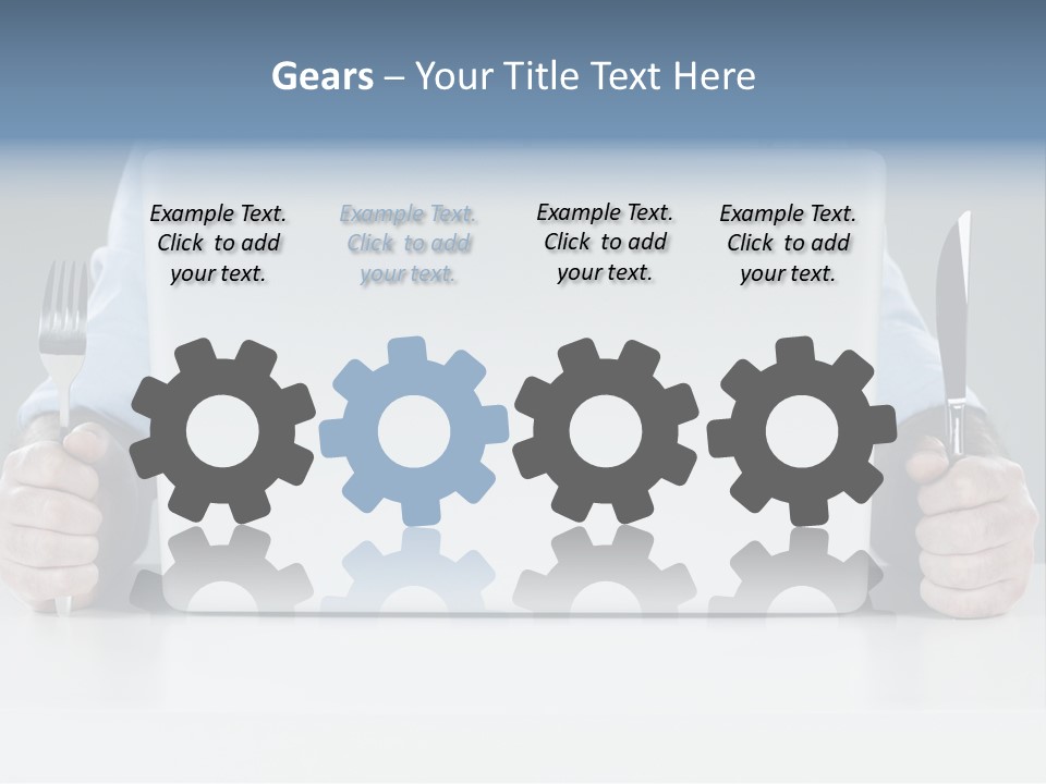 Technology Lunch Interaction PowerPoint Template