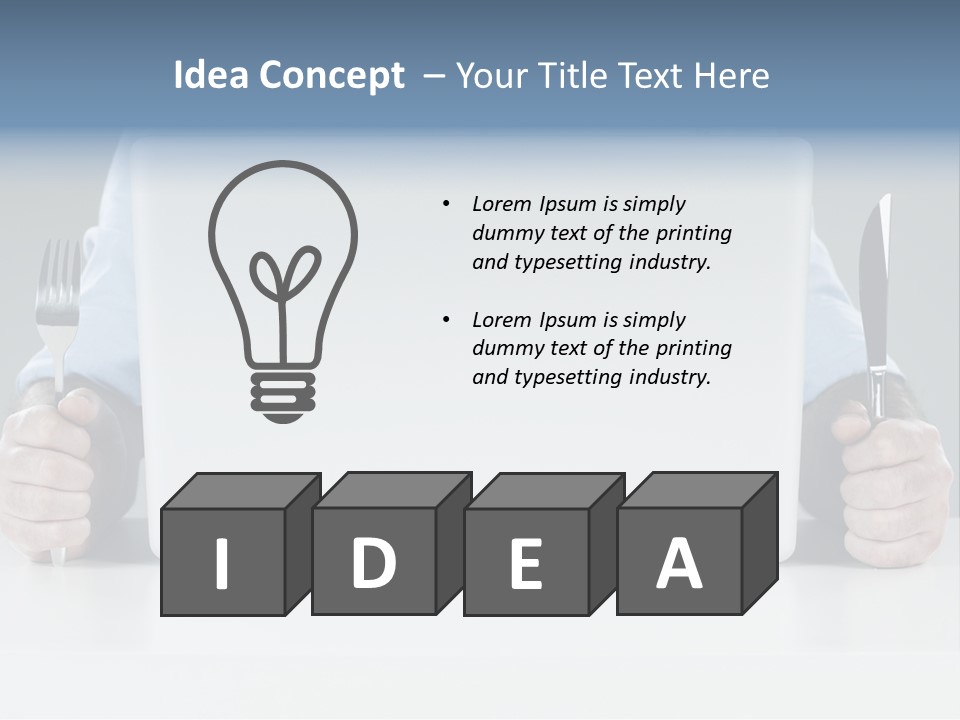 Technology Lunch Interaction PowerPoint Template