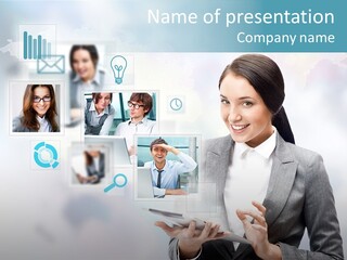 Beautiful Technology Chatting PowerPoint Template