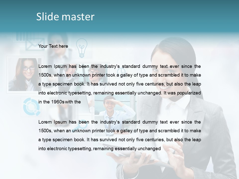 Beautiful Technology Chatting PowerPoint Template