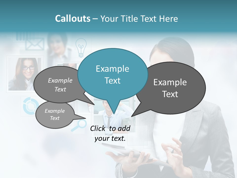Beautiful Technology Chatting PowerPoint Template
