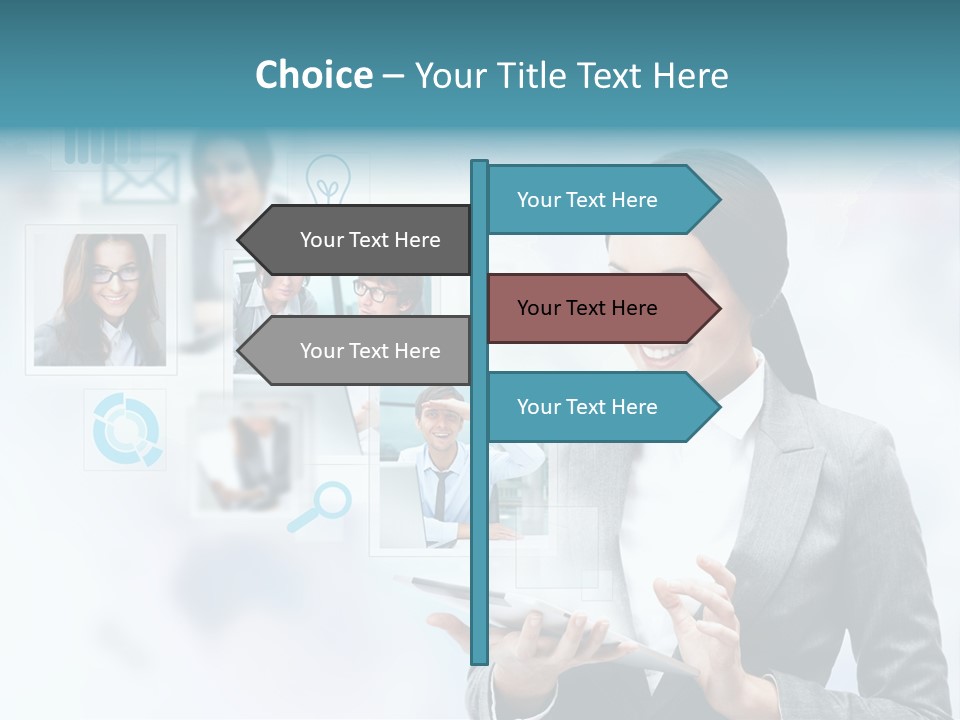 Beautiful Technology Chatting PowerPoint Template