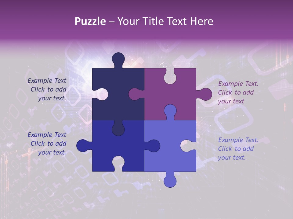 Network Energy Geometric PowerPoint Template