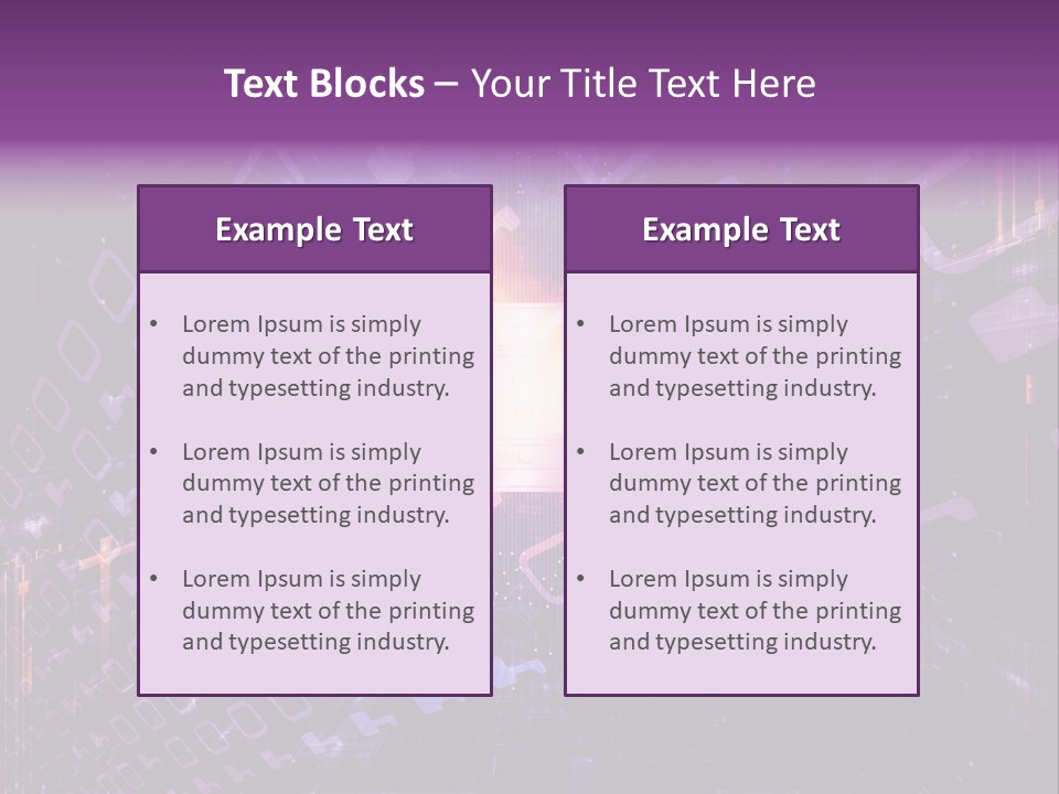 Network Energy Geometric PowerPoint Template