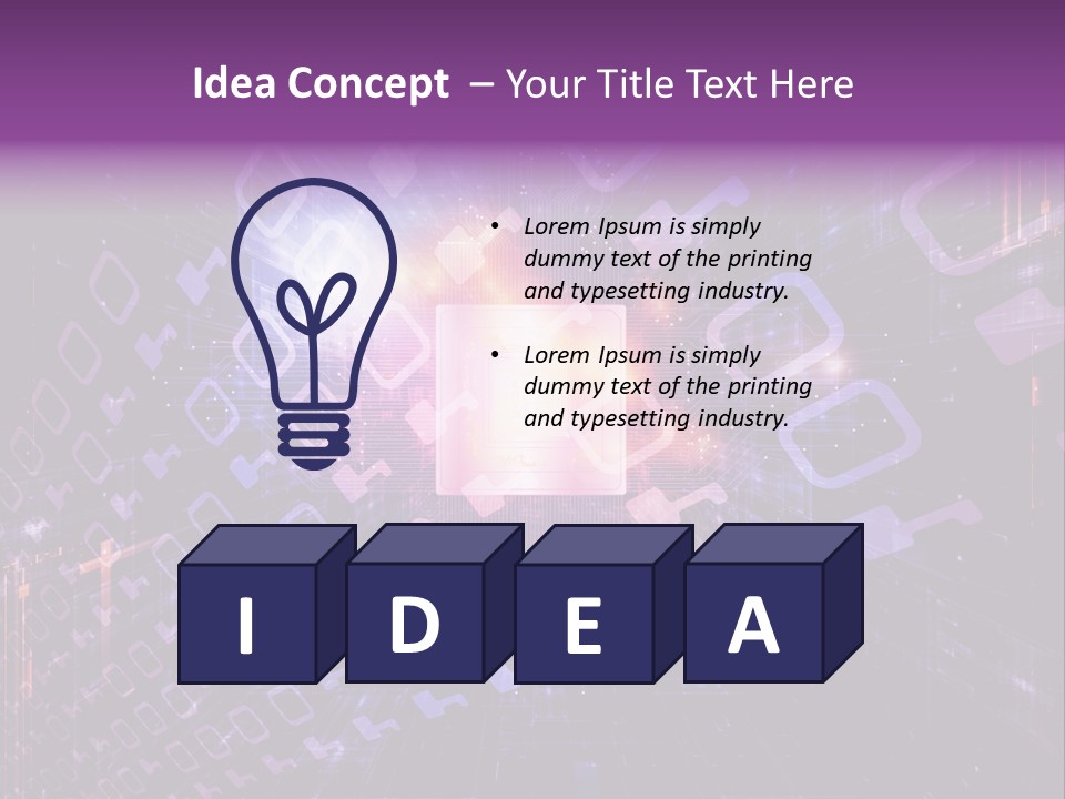 Network Energy Geometric PowerPoint Template