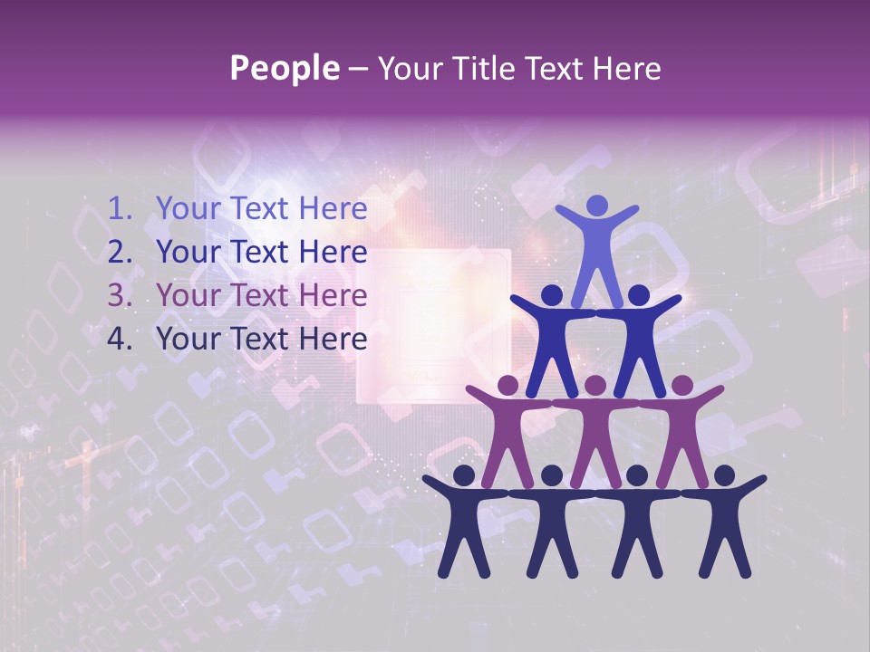 Network Energy Geometric PowerPoint Template