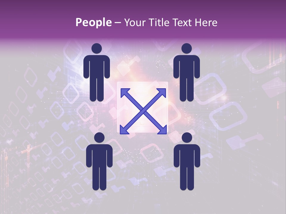 Network Energy Geometric PowerPoint Template