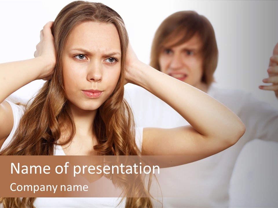 Conflict Argue  PowerPoint Template