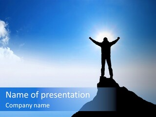 Leader Progress Victory PowerPoint Template