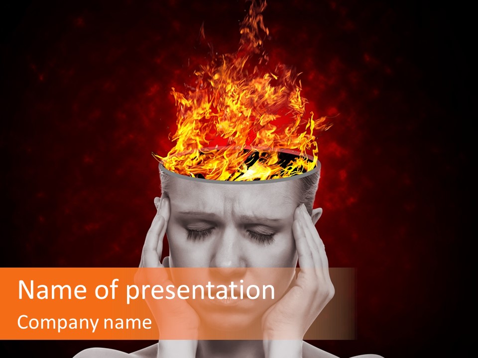 Body Red People PowerPoint Template