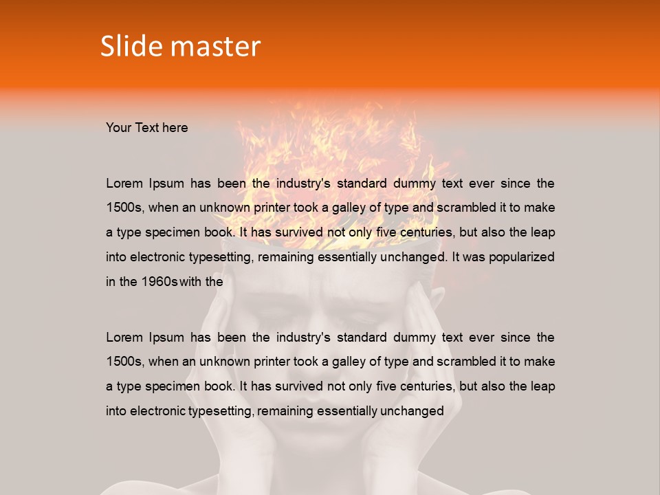 Body Red People PowerPoint Template