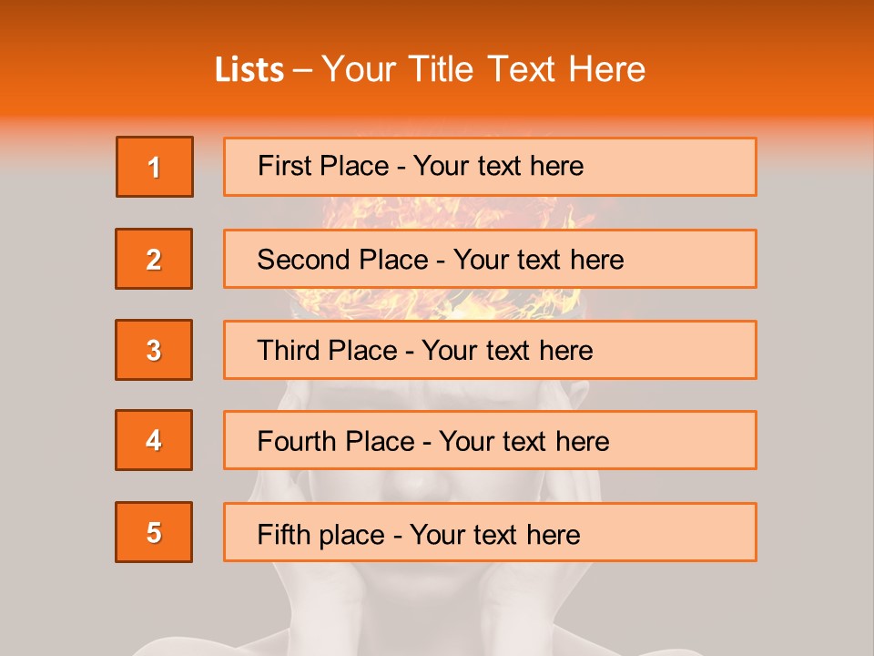 Body Red People PowerPoint Template