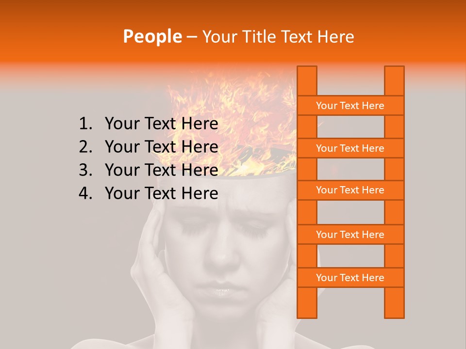 Body Red People PowerPoint Template