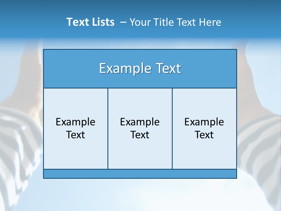 Person Trust Child PowerPoint Template