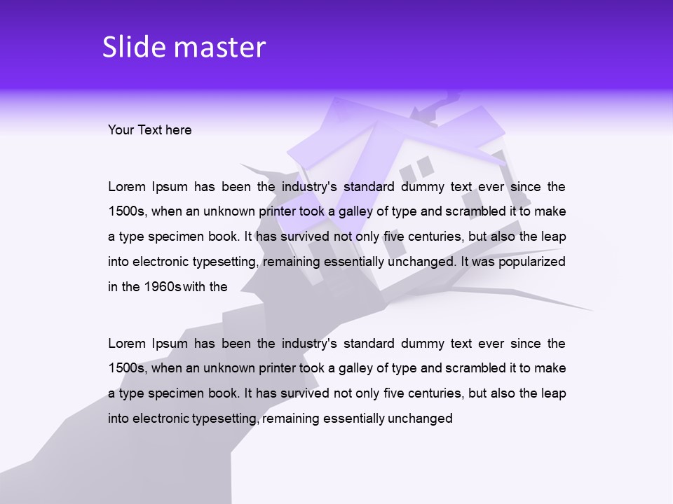 Falling Earth Destruction PowerPoint Template