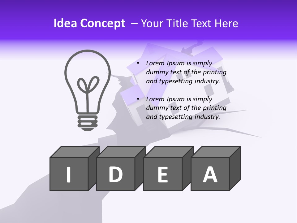 Falling Earth Destruction PowerPoint Template