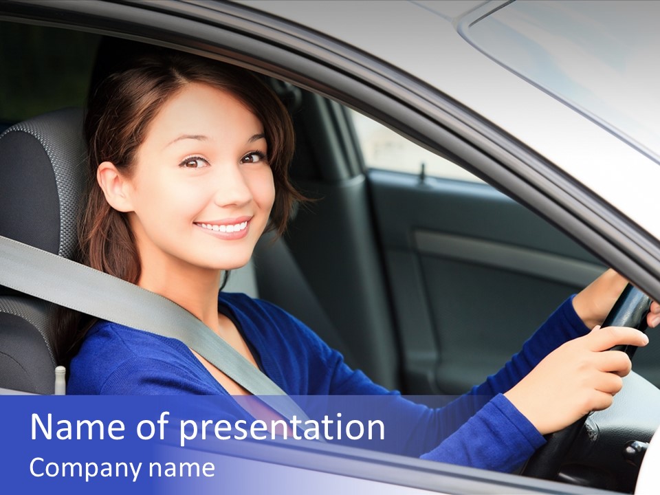 Lady Smile Pretty PowerPoint Template