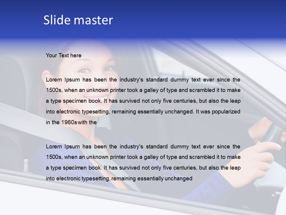 Lady Smile Pretty PowerPoint Template