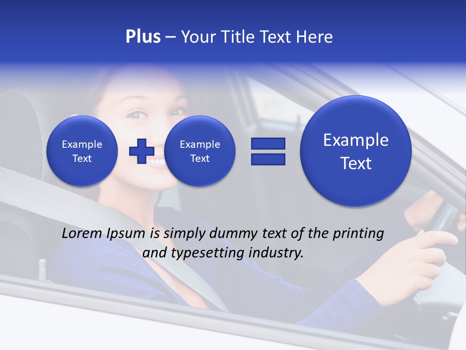 Lady Smile Pretty PowerPoint Template