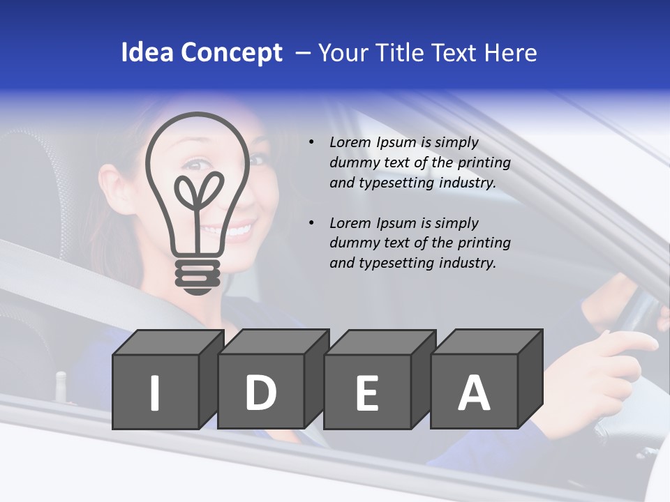 Lady Smile Pretty PowerPoint Template