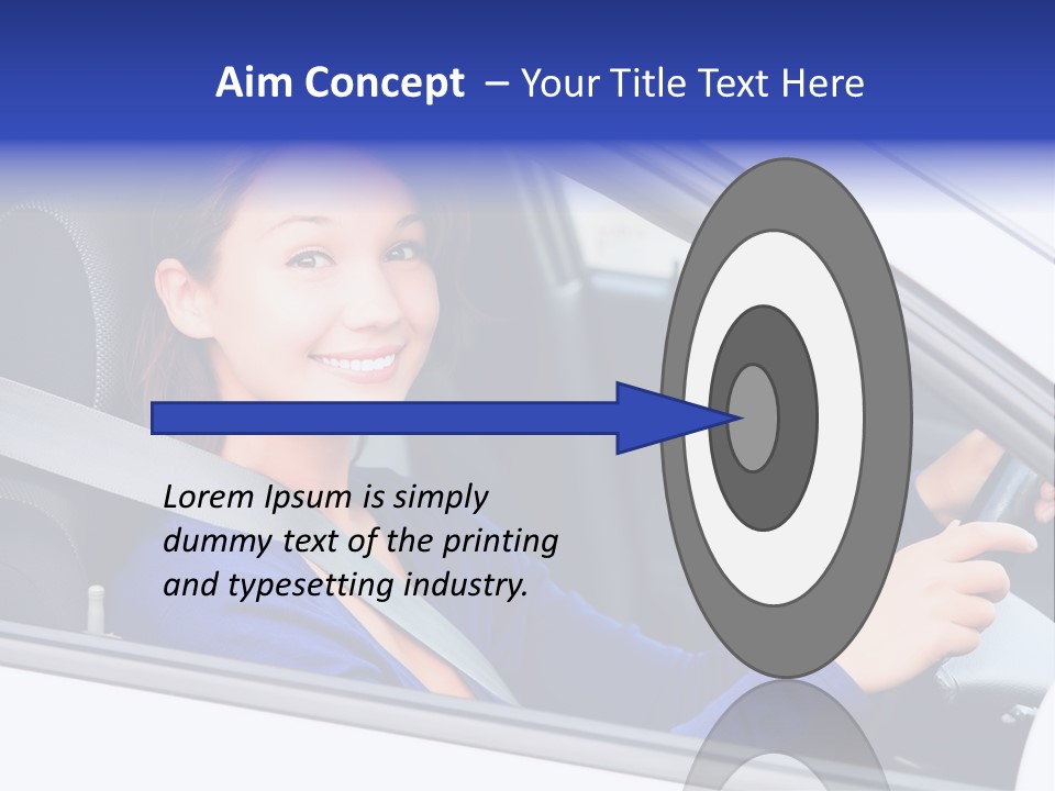 Lady Smile Pretty PowerPoint Template