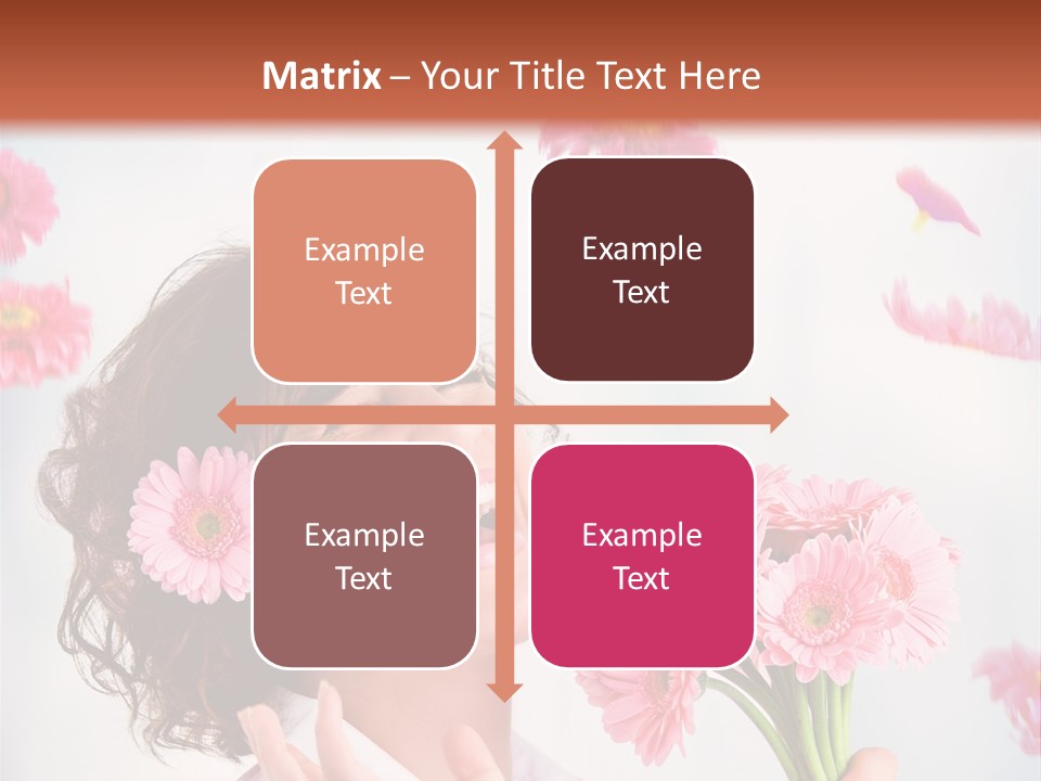 Throwing Blue Blossom PowerPoint Template