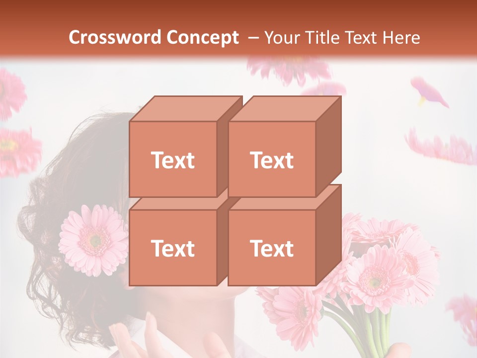 Throwing Blue Blossom PowerPoint Template