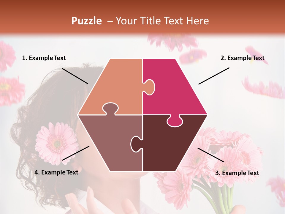 Throwing Blue Blossom PowerPoint Template