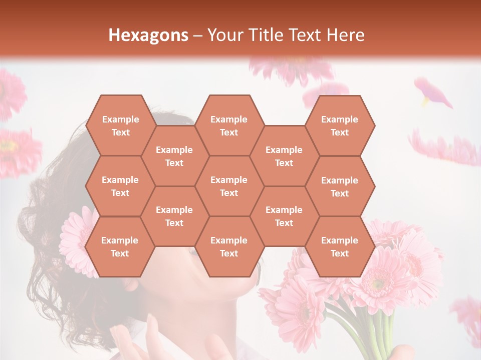 Throwing Blue Blossom PowerPoint Template