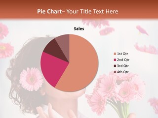 Throwing Blue Blossom PowerPoint Template